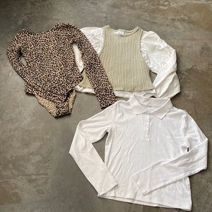Zara girls shirts and bodysuit. Size 13-14